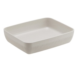 [105506] Vaschetta buffet Norway 32,5x26,5x7,5cm melamina avorio Leone