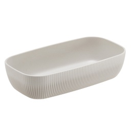 [105507] Vaschetta buffet Norway 32,5x17,6x7,5cm melamina avorio Leone