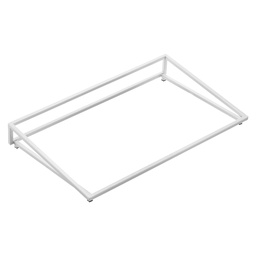[105519] Supporto inclinato per vassoio 53x26,5x7cm metallo bianco Leone