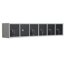 [105533] Casellario componibile Annabox 6 porte grigio/antracite  Metalpus
