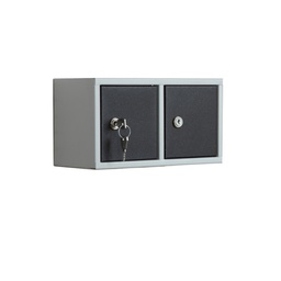 [105535] Casellario componibile Annabox 2 porte grigio/antracite Metalpus