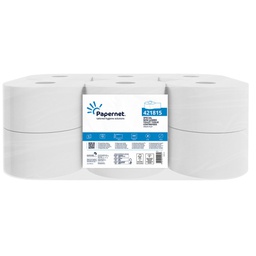 [105537] Carta igienica Centrefeed Mini Jumbo D19cm x 210m bianco Papernet