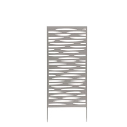 [105577] Pannello decorativo in metallo grigio 50x100cm Verdemax