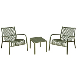 [105606] Set da giardino Bamby con poltrone e tavolino verde Verdelook