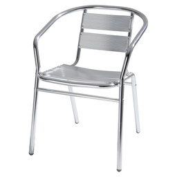 [105608] Sedia attesa  in alluminio 54x59x74cm Verdelook