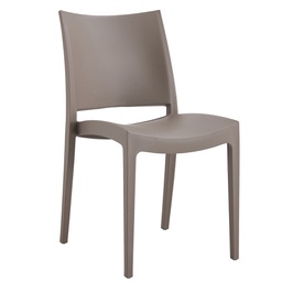 [105614] Sedia Flat in PP tortora s/braccioli Verdelook
