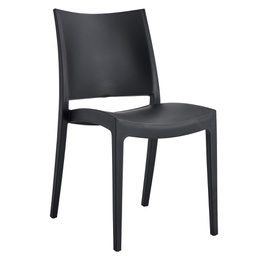[105615] Sedia Flat in PP nero s/braccioli Verdelook