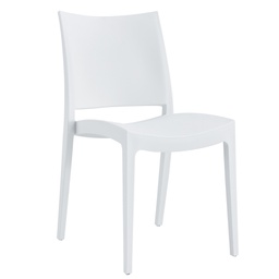 [105616] Sedia Flat in PP bianco s/braccioli Verdelook