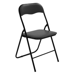 [105636] Sedia Slimmy pieghevole imbottita nera Verdelook
