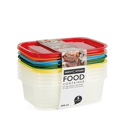 [105642] conf. 5pz contenitori alimenti in PP 203x137x64mm 850ml Perfetto