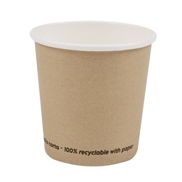 [105719] Conf 50 Bicchieri caffE' in carta 100ml avana Signor Bio