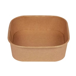 [105728] Conf 50 Bowl quadrate 900ml 17x17cm avana Signor Bio
