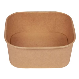 [105729] Conf 50 Bowl quadrate 1200ml 17x17cm avana Signor Bio