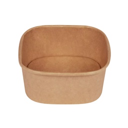 [105730] Conf 50 Bowl quadrate 600ml 13x13cm avana Signor Bio