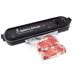 [105736] Sigillatrice per alimenti sottovuoto nero portatile Mulin