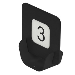 [105755] Porta QR code segnaposto  METAL NERO 10x4x11,5 cm NERO Stilcasa