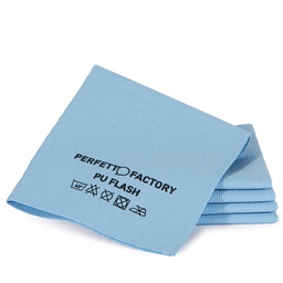 [105779] Conf 5 Panni in PU flash 34x36cm blu Perfetto Factory