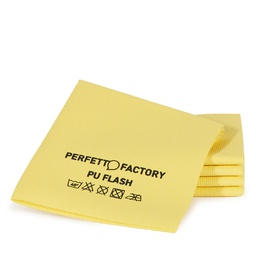 [105781] Conf 5 Panni in PU flash 34x36cm giallo Perfetto Factory