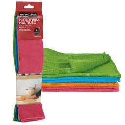[105788] Conf 4 Panni microfibra 34x36cm Perfetto