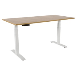 [105801] Scrivanie motorizzate regolabili in altezza 140x80x116cm Quercia