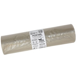 [105868] 10 sacchi rifiuti PCR 120L 90x120cm 100gr neutro Bio Extrusion