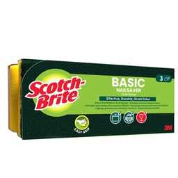 [105910] PACK 3 Spugne abrasive Basic salvadita SCOTCH BRITE®
