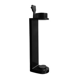 [105954] Kit staffa hotellerie per dispenser ricaricabile Atlantis/Afrodite nero Beauty E