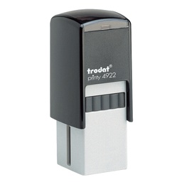 [92563] Timbro di testo quadrato 4922 nero 20x20mm 69666 trodat