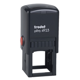 [92564] Timbro di testo rettangolare/quadrato 4923 nero 30x30mm 69846 trodat
