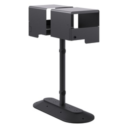 [105980] Portarifiuti coperto doppio su base con serratura reggisacco 90+90lt Stilcasa