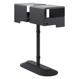 [105981] Portarifiuti coperto doppio su base con serratura reggisacco 120+120lt Stilcasa