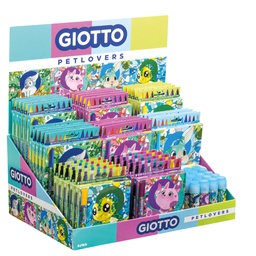 [106058] Expo da banco PetLovers assortimento pennarelli, tempere e colle Giotto