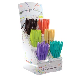 [106168] Expo 60pz Brush Sign Pen Trendy colori assortiti Pentel
