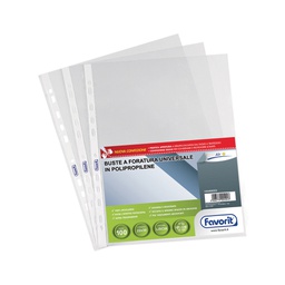 [66500] 100 BUSTE FORATE 22X30 1725/05 STANDARD LISCIO FAVORIT AIR