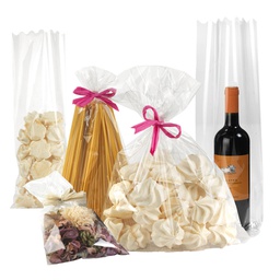 [57057] 100 BUSTE REGALO CRYSTAL TRASPARENTE 10X20CM