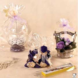 [70912] 100 BUSTE TRASPARENTI CRYSTAL 8x24+4cm c/fondo quadro