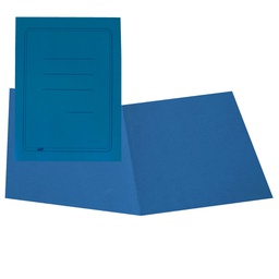 [44857] 100 CARTELLINE SEMPLICI AZZURRO C/STAMPA 145GR