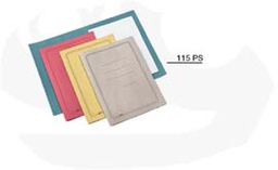 [44854] 100 CARTELLINE SEMPLICI GIALLO C/STAMPA 145GR