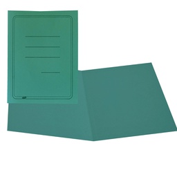 [44856] 100 CARTELLINE SEMPLICI VERDE C/STAMPA 145GR
