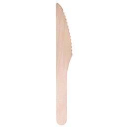 [96702] 100 Coltelli monouso in legno 16cm Signor Bio