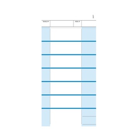 [96812] 100 comande a 7 tagliandi snap 2 copie autoric.23X10,5cm Data Ufficio