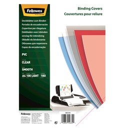 [77765] 100 COPERTINE CLEAR PVC 180MIC A4 TRASPARENTE NEUTRO
