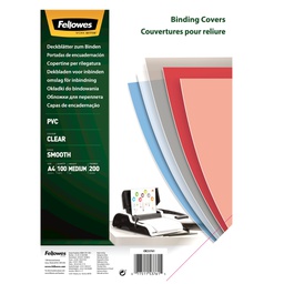 [77766] 100 COPERTINE CLEAR PVC 200MIC A4 TRASPARENTE NEUTRO