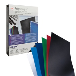 [26969] 100 COPERTINE POLYOPAQUE A4 300MIC NERO PPL