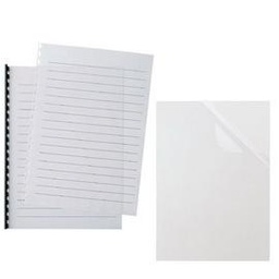 [45451] 100 COPERTINE VIDEO A3 R20 180MIC TRASPARENTE CRISTALLO