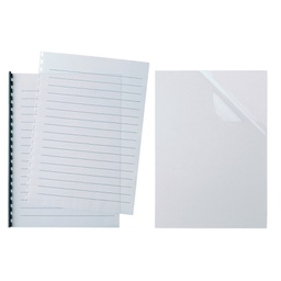 [45450] 100 COPERTINE VIDEO A4 R30 280MIC TRASPARENTE CRISTALLO