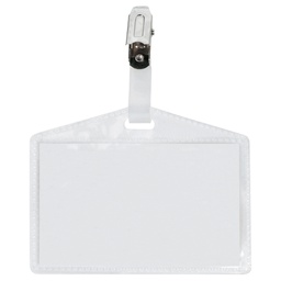 [51906] 100 portanome Pass 3P 9,5x6cm c/clip in metallo s/cartoncino Sei Rota