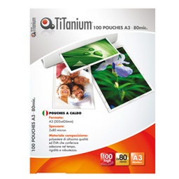 [68555] 100 POUCHES 154x216mm (A5 80my TiTanium