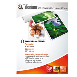 [69621] 100 POUCHES 80x120mm 125my SWISS CARD TiTanium