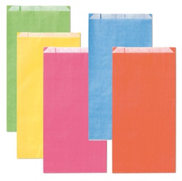 [94705] 100 sacchetti a soffietto 12x22x4cm colori chiari assortiti Rex Sadoch